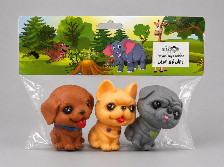 پوپت حيوانات بوقي سه عددي